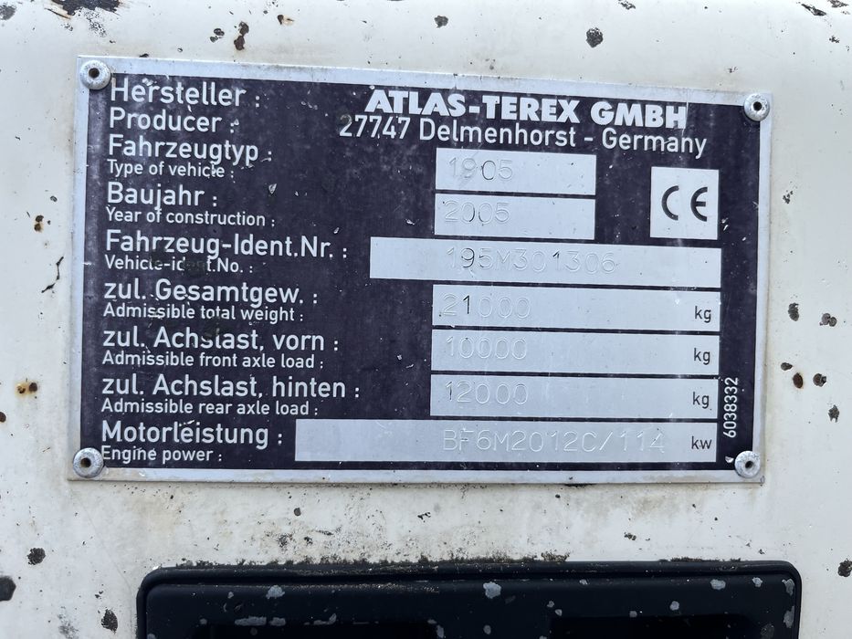 Excavator pe roți Terex 21 t