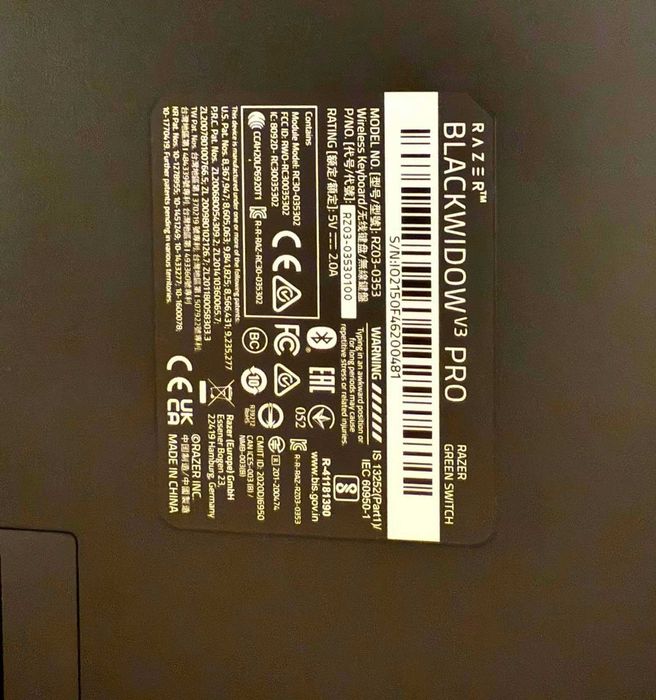 Продавам RAZER Blackwidow V3 PRO БЕЗЖИЧНА ( ПРОМО  ЦЕНА )