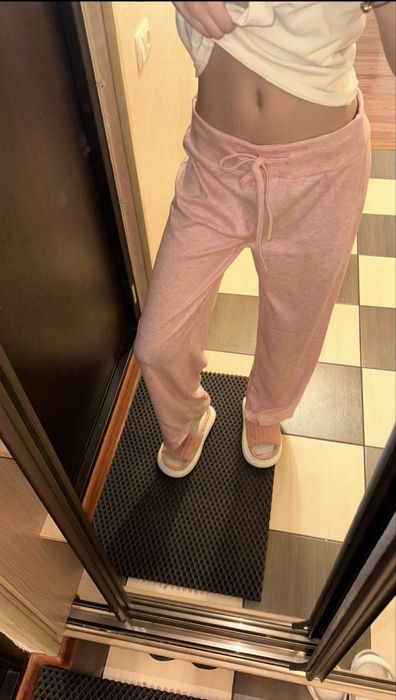 Легкие штаны pink