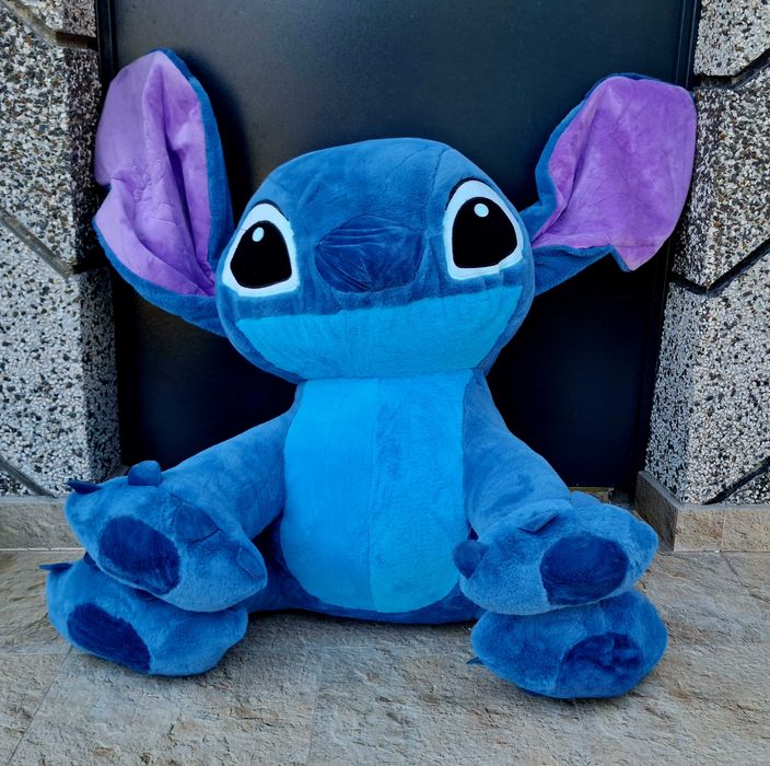 Голям плюшен СТИЧ , голяма плюшена играчка Лило и Стич Подарък 100 см