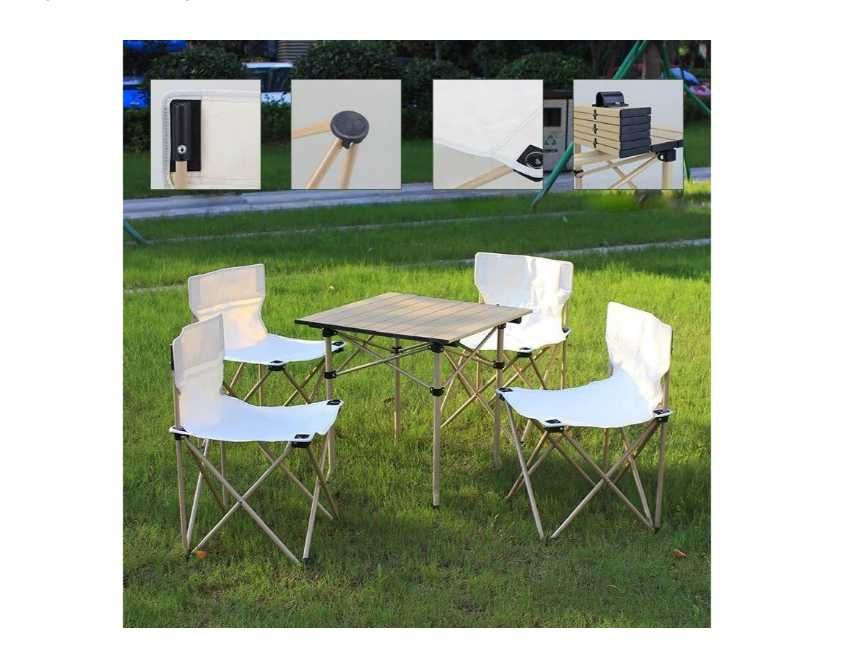 Стол-1 стулья-4 для пикника набор из пяти предметов в чехле Есть досто