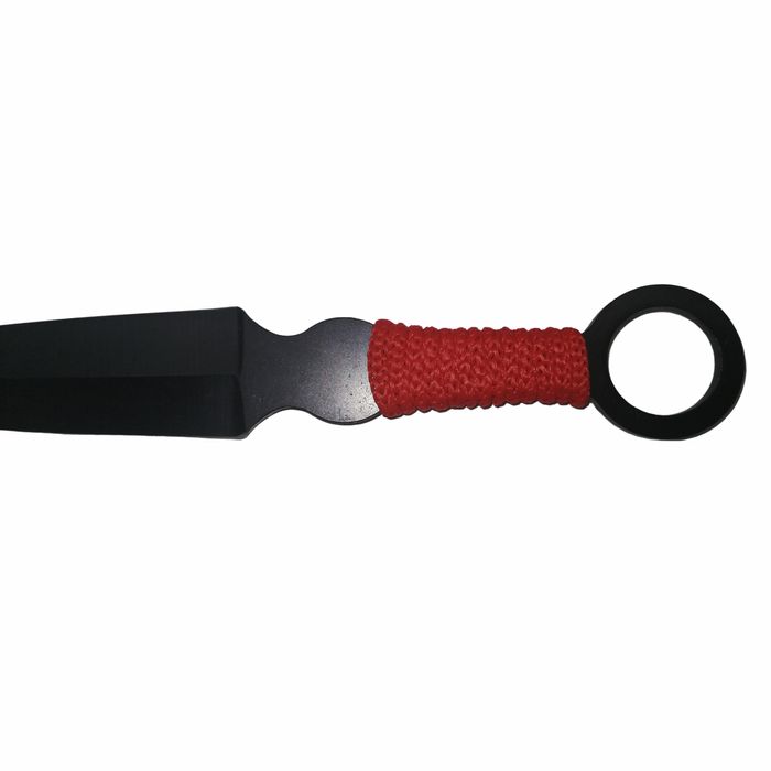 Set trei cutite de aruncat, Black Kunai, otel, teaca inclusa