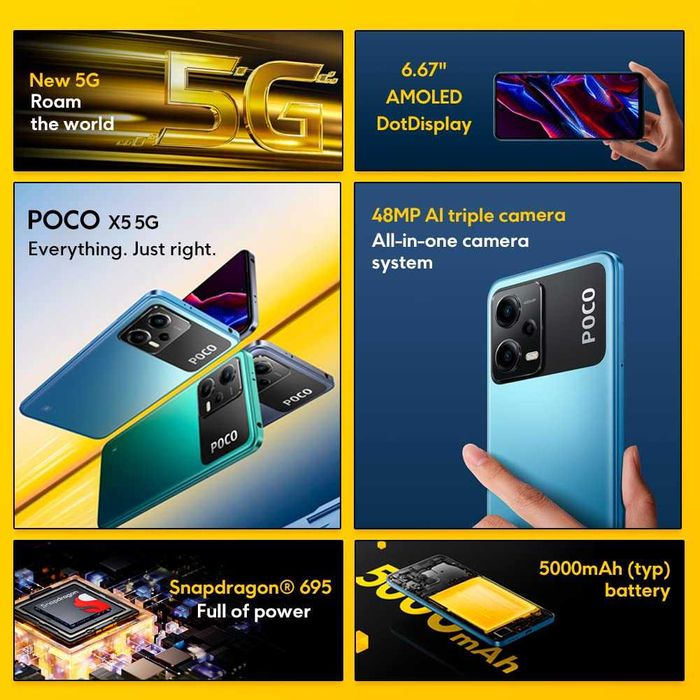 POCO X5 5G - Smartphone 6+128GB