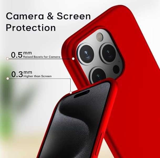 Husa iPhone 16 Pro, 16 Pro Max Luxury Elegance Microfibra Rosu