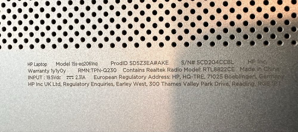 Лаптоп HP 15s-eq2061nq