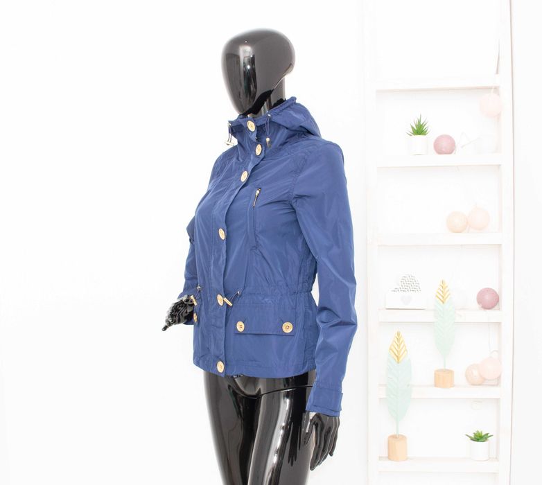 Michael Kors оригинално дамско яке синьо с качулка ветровка XS