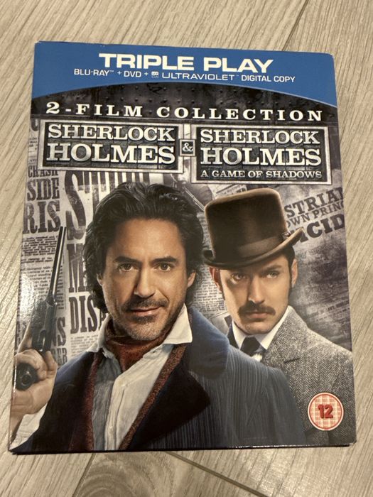Colectie 2 filme bluray si dvd - Sherlock Holmes