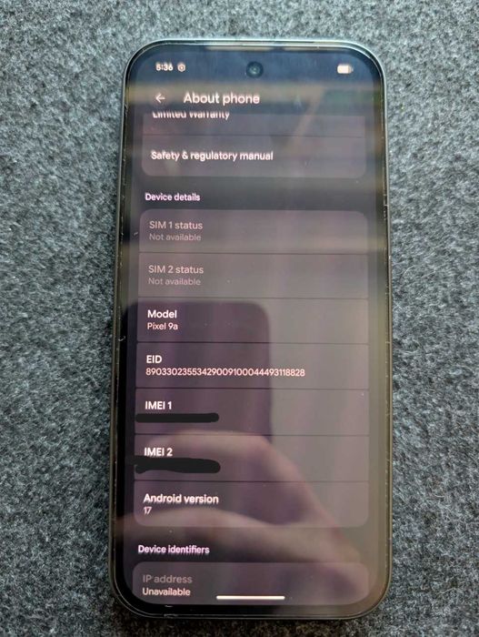 Google Pixel 9a 8/128GB + 2 калъфа