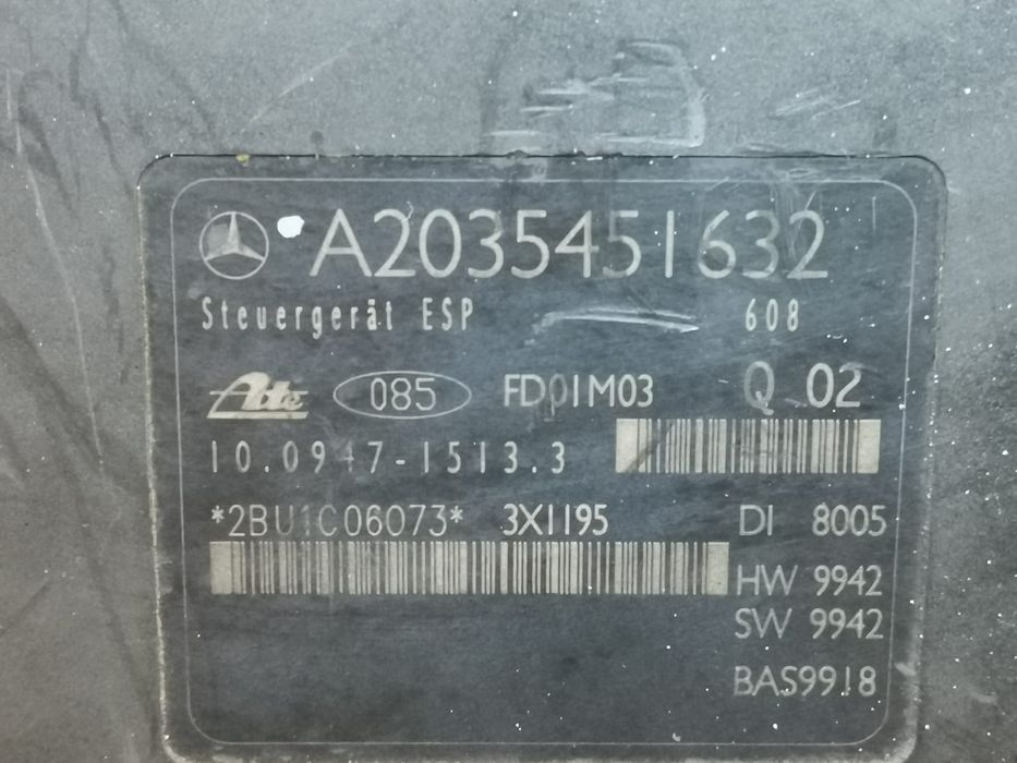 Modul unitate pompa ABS mercedes c class W203 A0034319412  A0044310512
