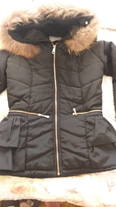 Кокетно яке със естествен косъм С размер