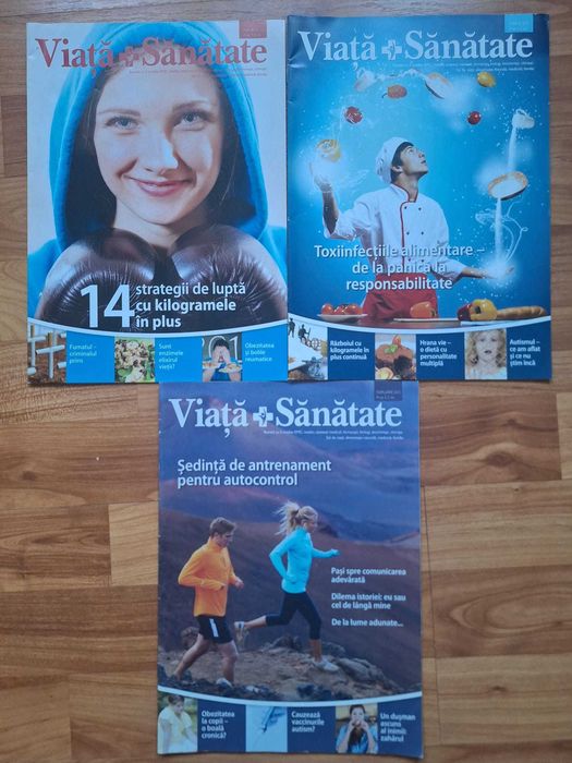 Lot 3 Reviste Viață și Sănătate Limba Română