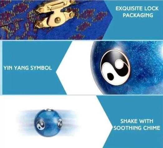 Оригинал Китайски Пеещи Топки Звънящи Топки Mедитация Релакс АнтиСтрес