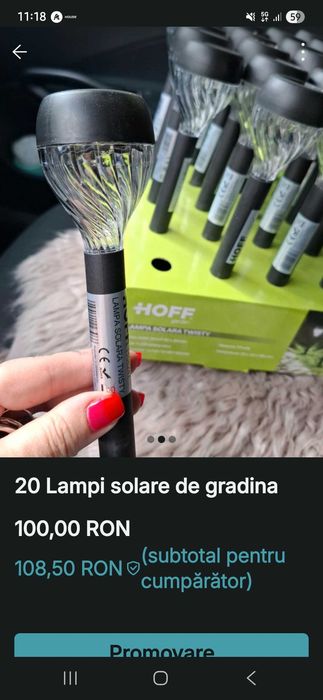 Lampa solara de gradina