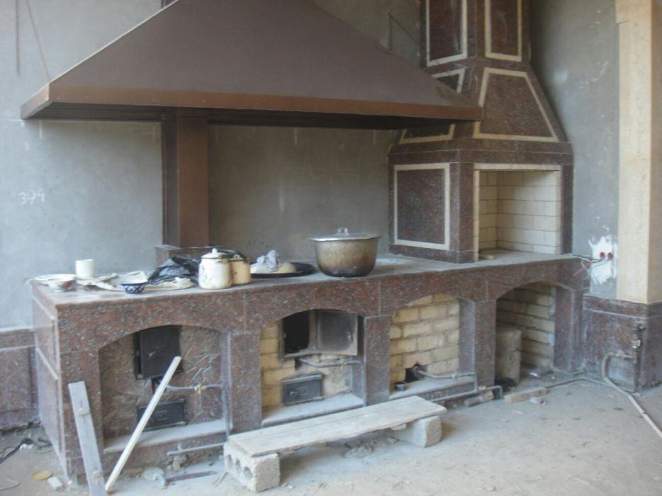 КАМИН., Очаг. Летние кухни. Барбекю