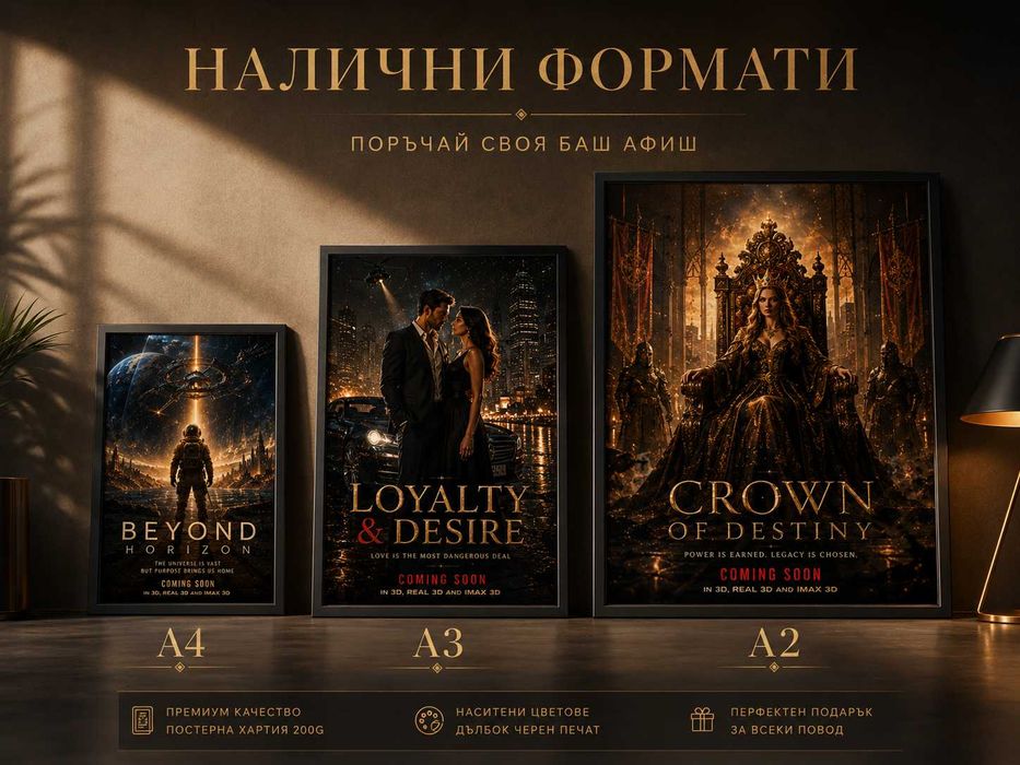 Подарък за жена | Персонализиран филмов постер с нейното лице