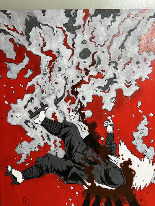 «Наруто» Джирайя картина маслом, авторская работа