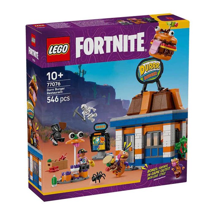 Нови Lego Fortnite - Battle Bus (77073)/Ресторант Durrr Burger (77076)
