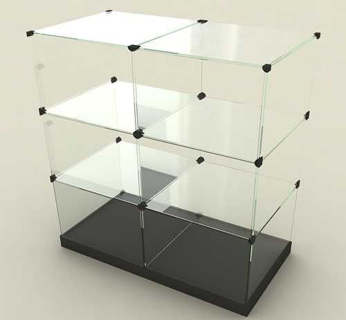 Стеклянная витрина - кубы.
