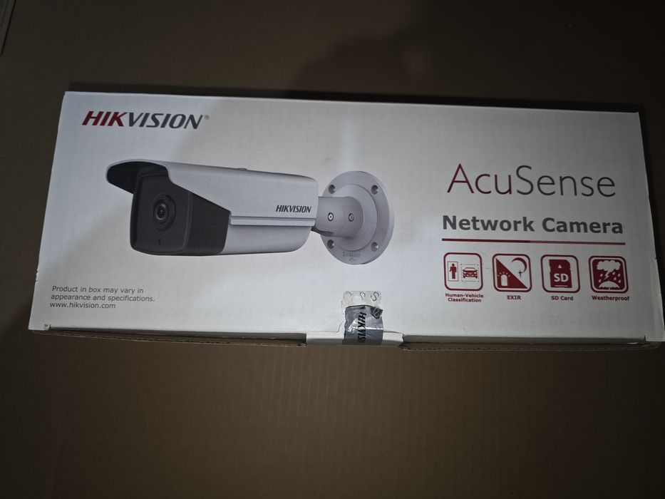 Camera supraveghere IP exterior Hikvision AcuSense DS-2CD2T63G2-4I28, 6 MP, IR 80 m, 2.8 mm,