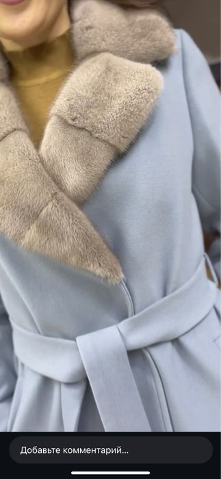 Пальто женское зима с мехом норка