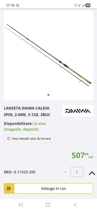 Vârf lansetă spining Daiwa Caldia