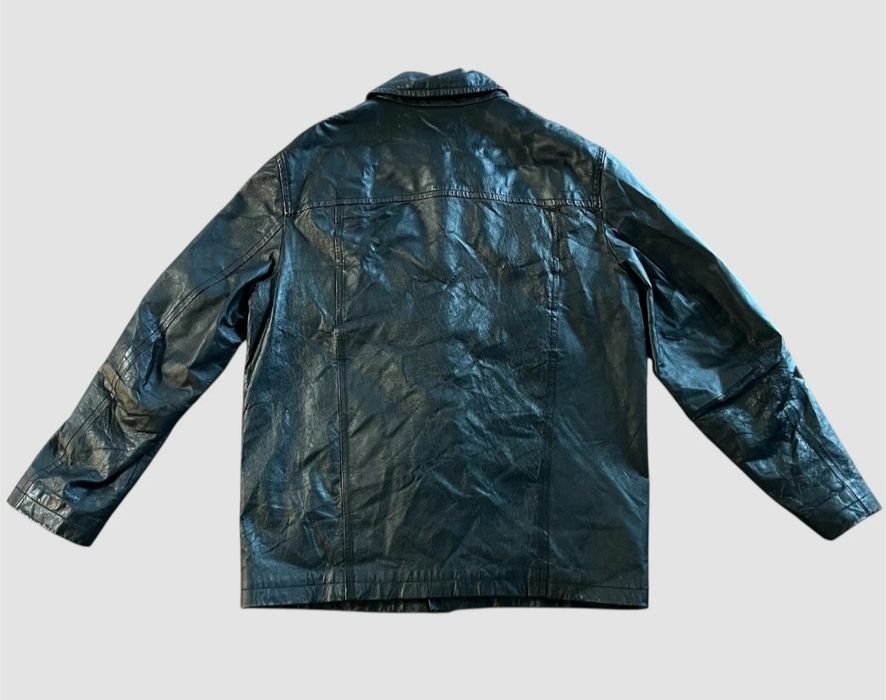 Дизайнерско мъжко черно кожено яке,Marc Kostner,сако,блейзър Л размер