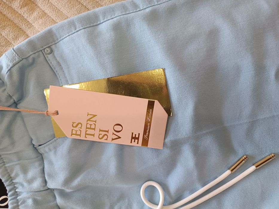 Брюки женские голубые