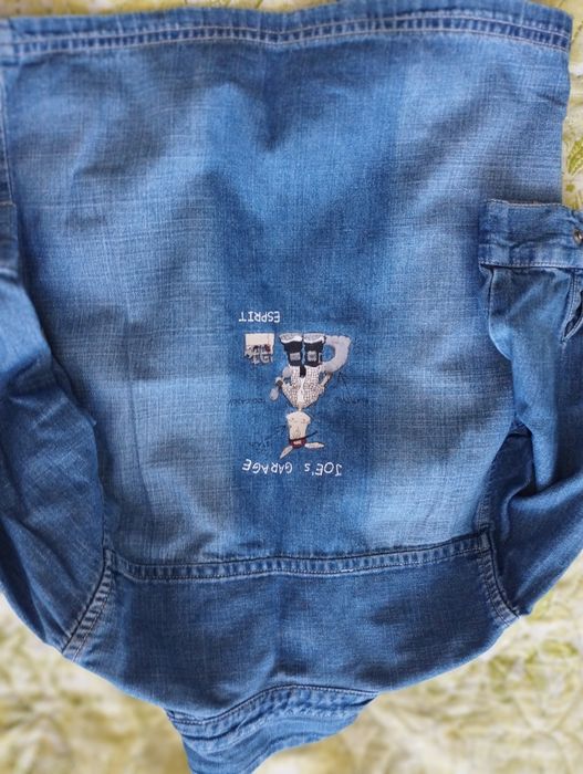 Джинсовая рубашка для юного модника