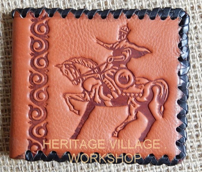 Кожаное портмоне ручной работы.