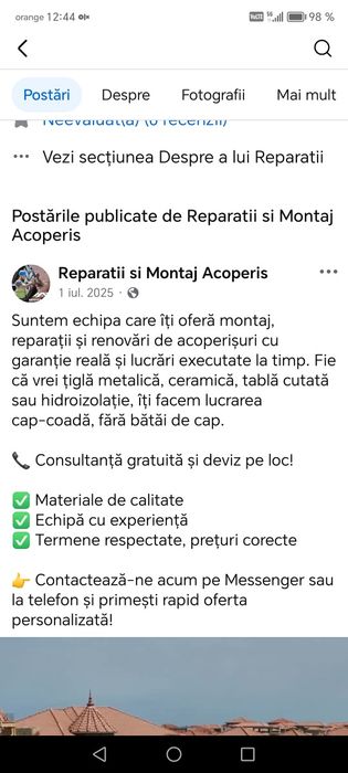 Vând montez burlane și jgheaburi