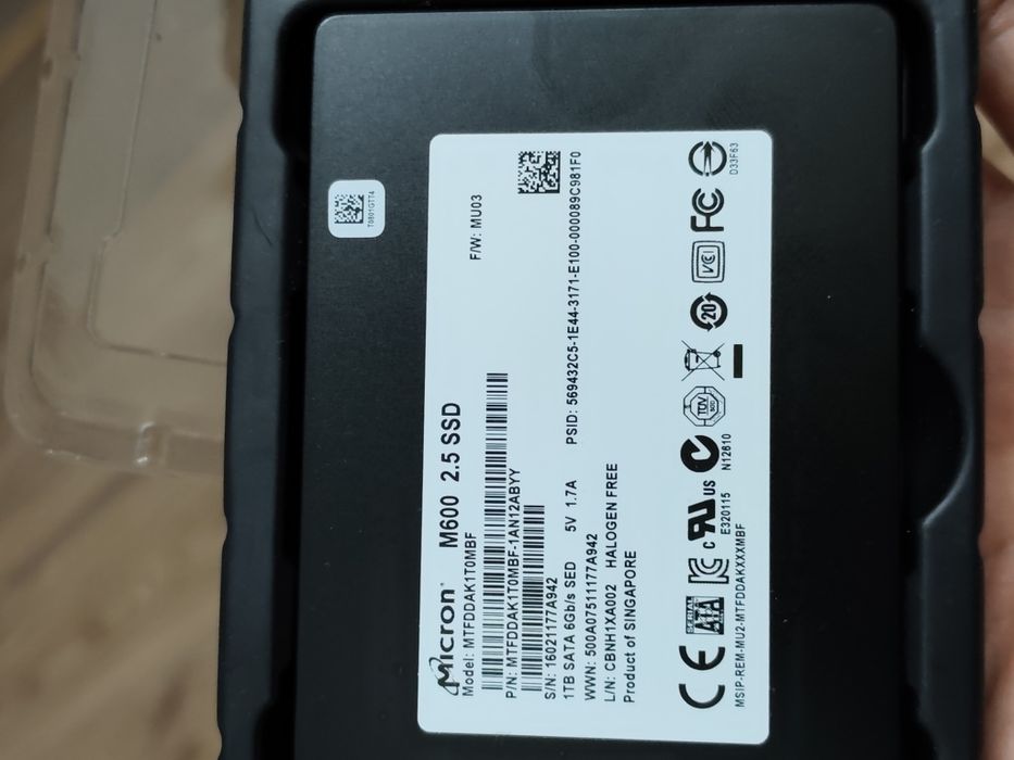 SSD 1 TB micron 2'5