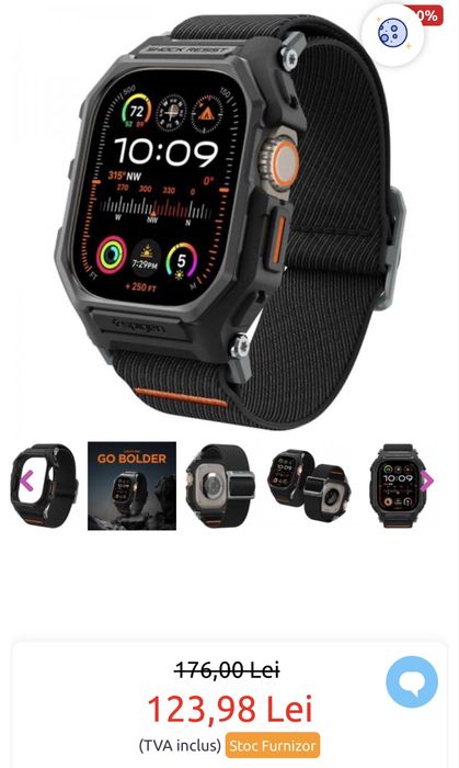 Carcasa de protectie Apple Watch Ultra 2/3 Spigen