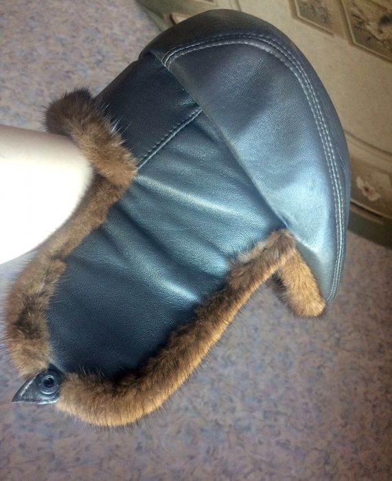 Норковая шапка мужская