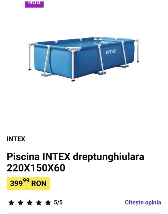 Vand piscina cu cadru metalic