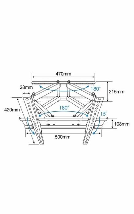 Стойка за телевизор Esperanza,26-70 инча екрани,55кг.ERW004