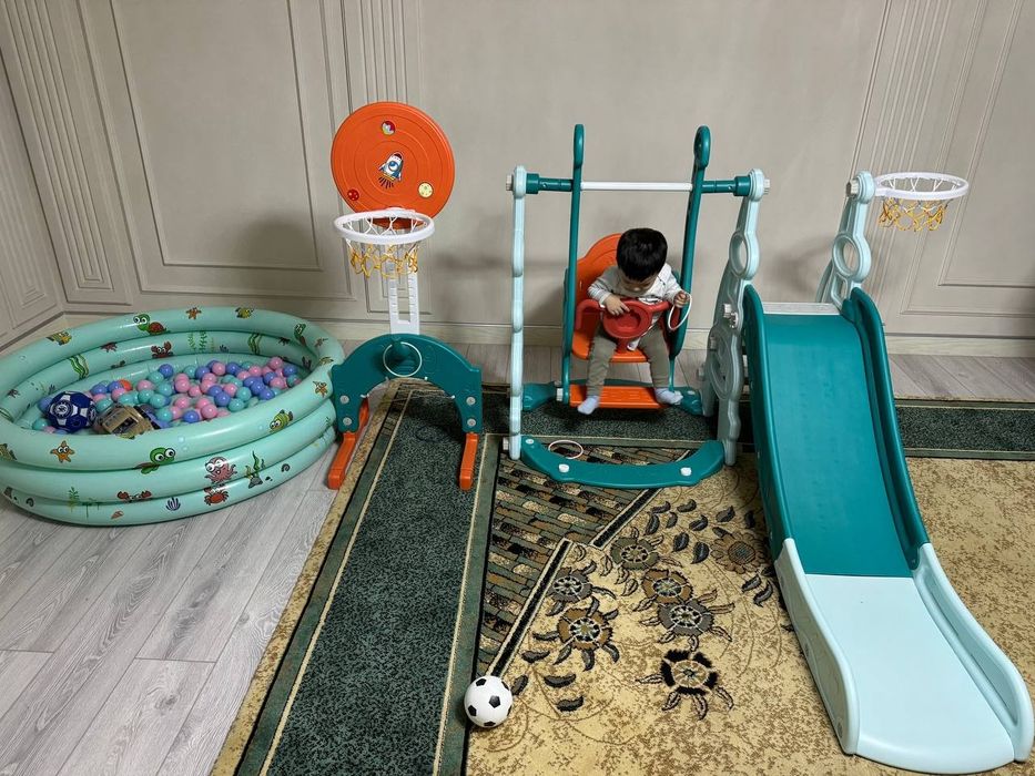 Горка качела детская новий упаковка даставка бесплатная