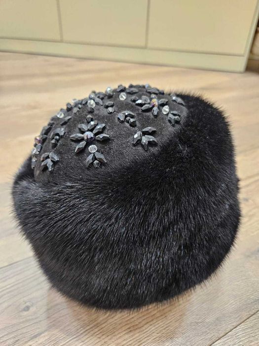 шапка норковая женская