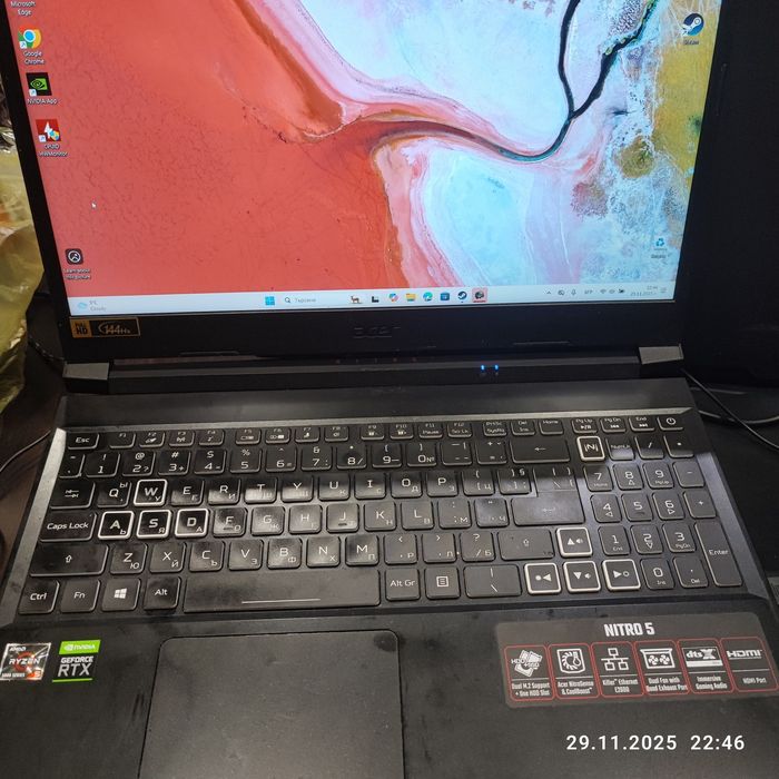 Лаптоп Acer nitro 5 (AN515-45) Nvidia 3060