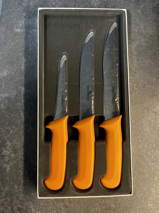 Немски комплект ножове 3 | Ултра остри месарски и обезкостяващи ножове