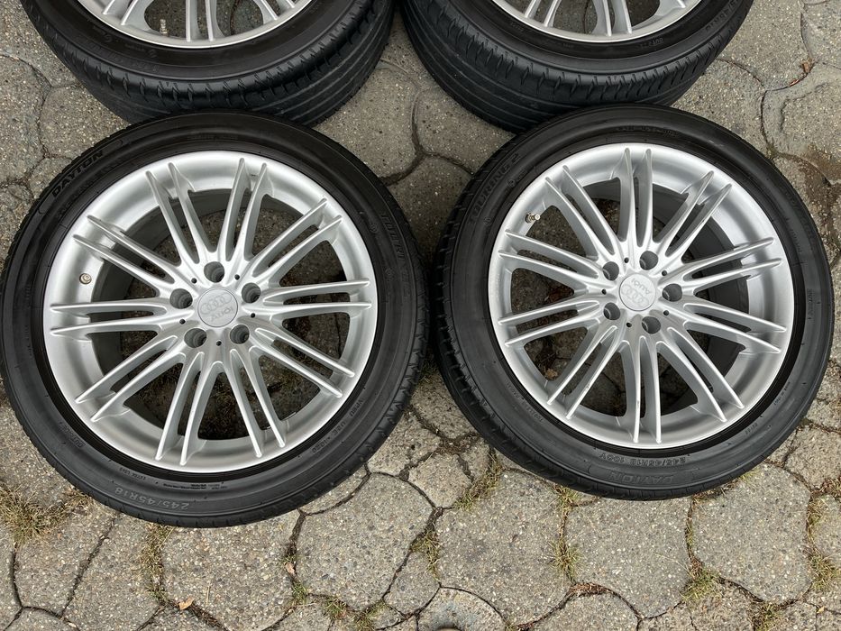 Jante aliaj 5x112mm, anvelope vara 245/45 R18 Audi A4 B8, B9, A6 C6, C7, A5 Mercedes