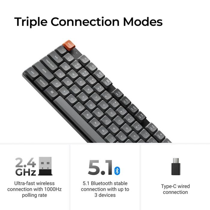 Keychron K1 Max Slim Wireless RGB Hot-Swap – Mac & Windows