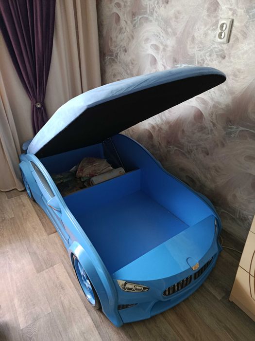 Детская кровать машинка Mebel Kids