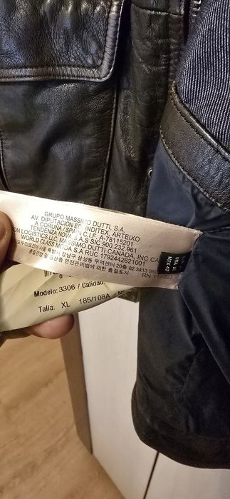 Кожено яке Massimo dutti