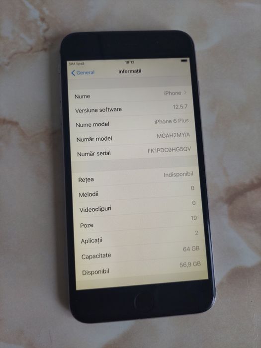 [6+] Vând Apple iPhone 6 Plus de 64GB Neverlocked //poze reale