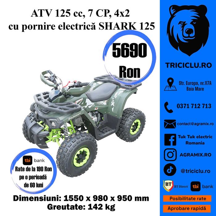 Hunter ATV 200 CC ATV - uri noi Agramix