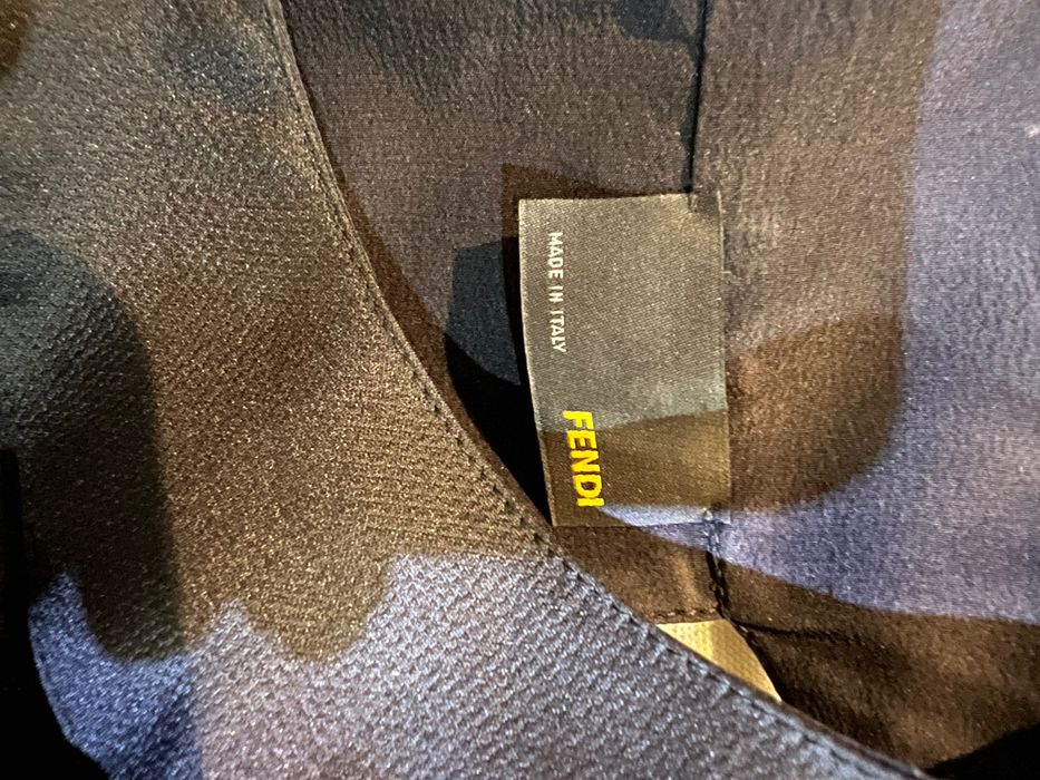 Fendi рокля коприна и вълна