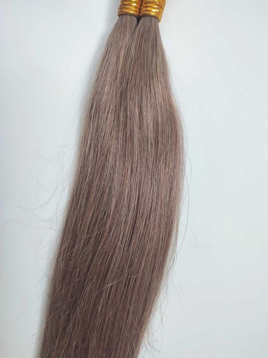 Кератинови кичури от естествена коса, екстеншъни, 100 грама, 55-65см