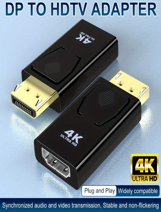 DisplayPort to HDMI 4K adapter