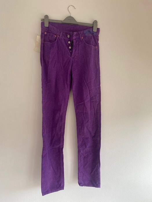 Jeans vintage de catifea