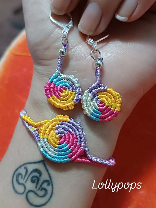 Нежни макраме обеци